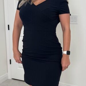 Banana Republic Classic Black Midi Dress